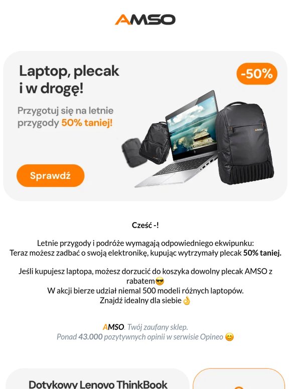 Cześć —👋 Laptop, plecak i w drogę!😍