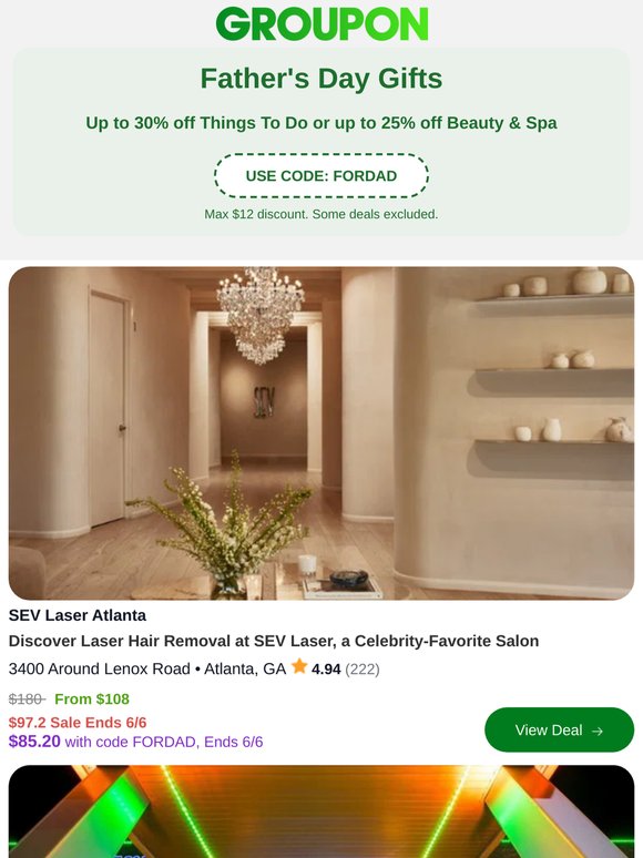 Father's Day Gifts up to 30% Off!