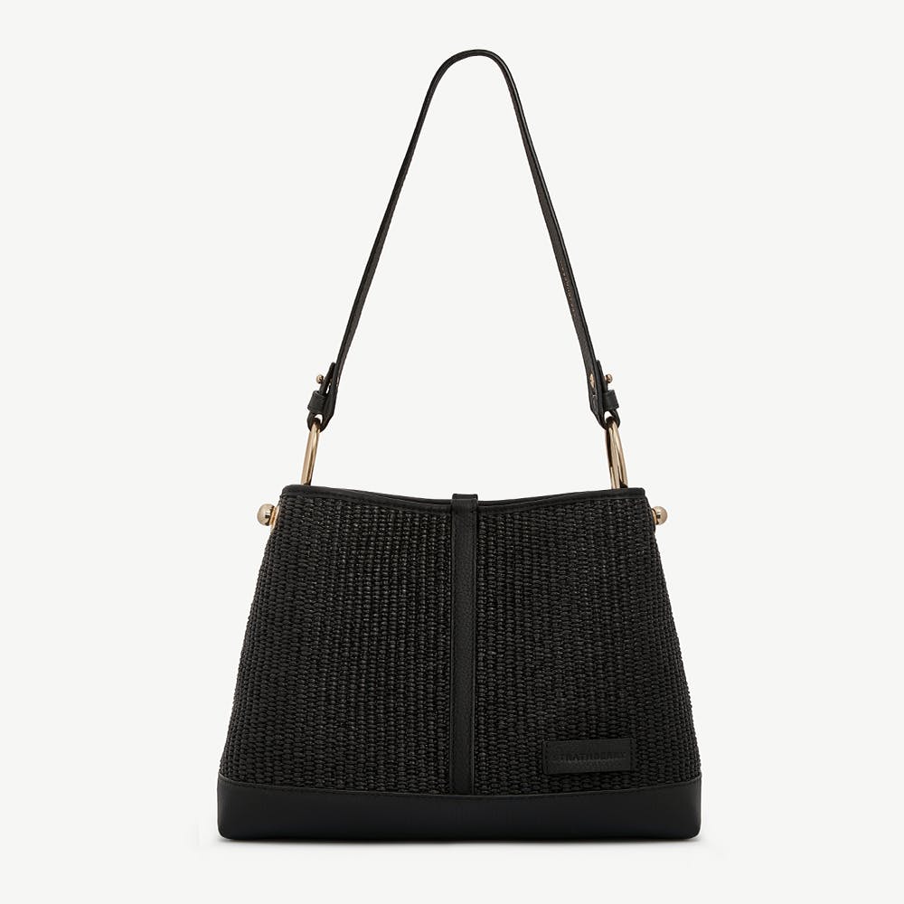 Image of Lana Hobo - Black Raffia