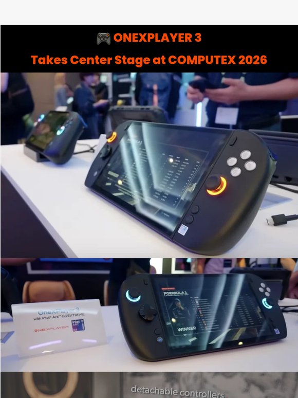 🔥 First Look: ONEXPLAYER 3 Shines at COMPUTEX 2026 🎮