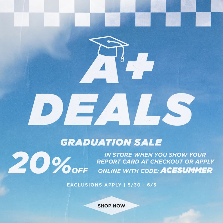 A+ Deals 20% Off Grad Sale : Code: ACESUMMER at checkout
