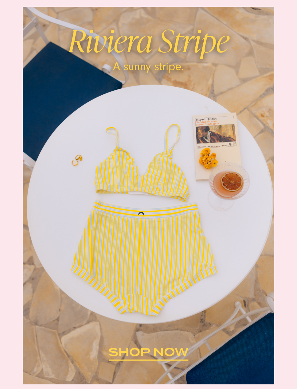 Shop Riviera Stripe: A sunny stripe.