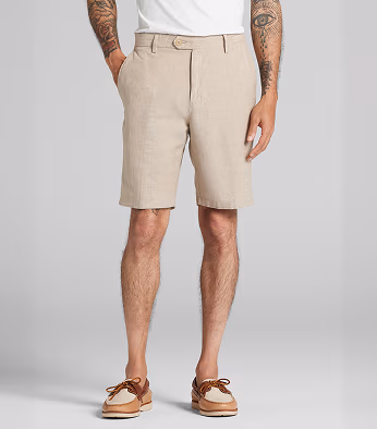 Joseph Abboud Modern Fit Linen Blend Shorts 9