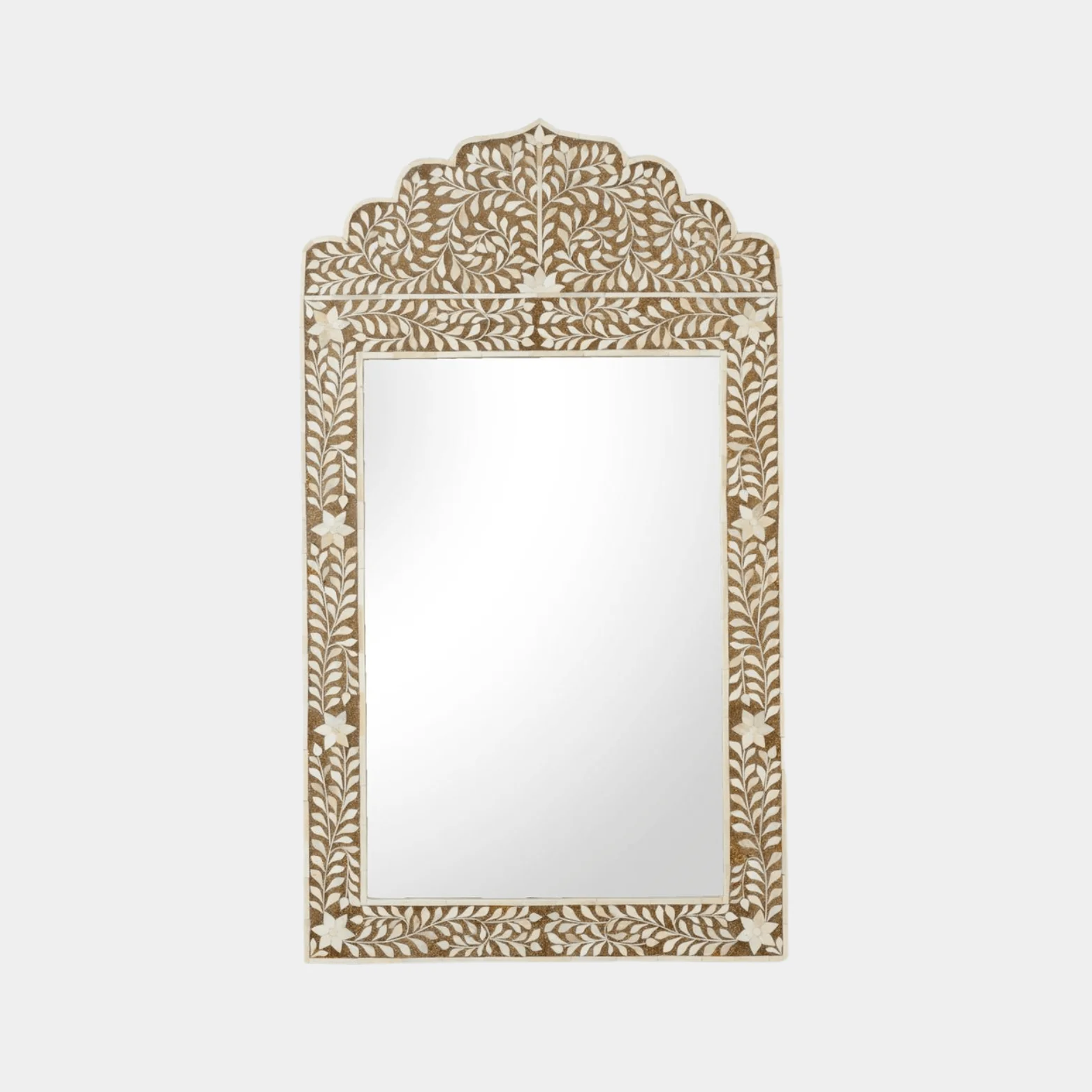 Image of Crown Mirror - Brown