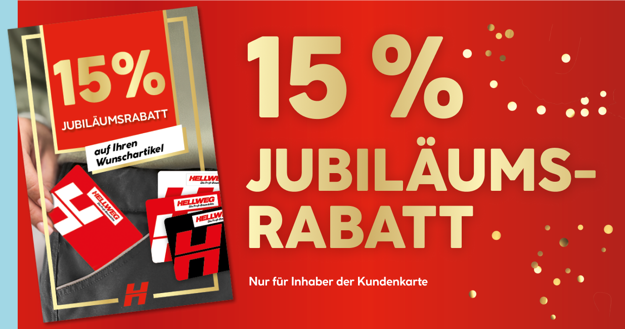 Jubiläumsrabatt