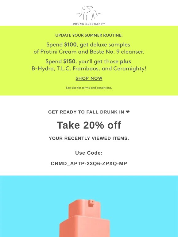 Ready for some T.L.C? 🤔 Take 20% off your favorites