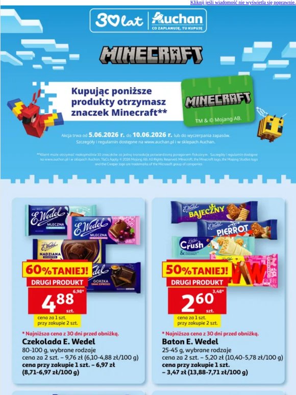 ⛏️Zgarnij dodatkowy znaczek Minecraft! Sprawdź szczegóły>>