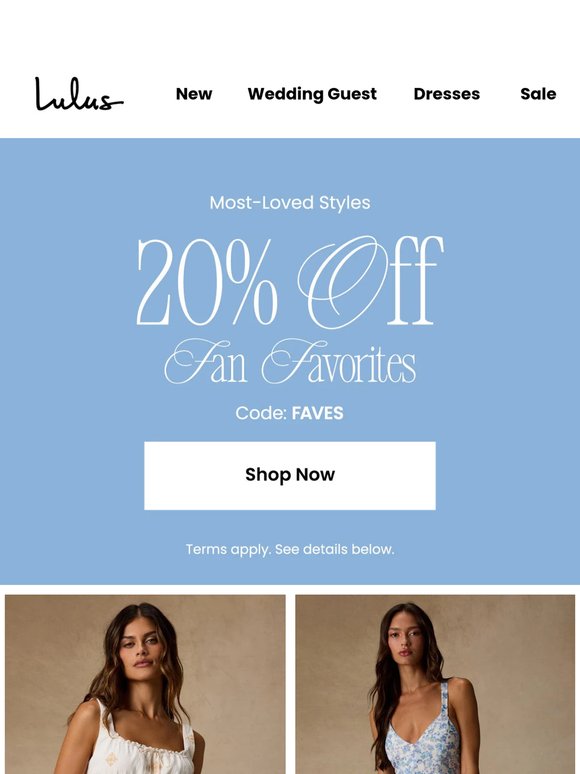 OMG, 20% Off 1400+ Dresses?!?
