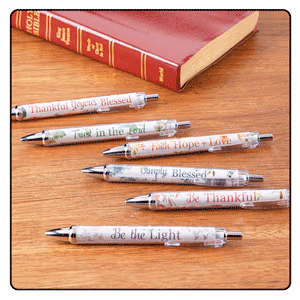 378454 Religious Blessing Pens, Set of 6