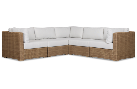 Montecito Light Tone 5-piece Modular Sectional With Light Beige Cushion