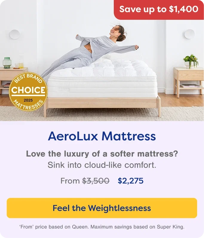 Love the luxury of a softer mattress? Aerolux Mattress