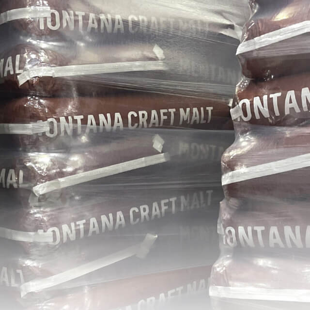 Image of Montana Craft Malt bags on a pallet