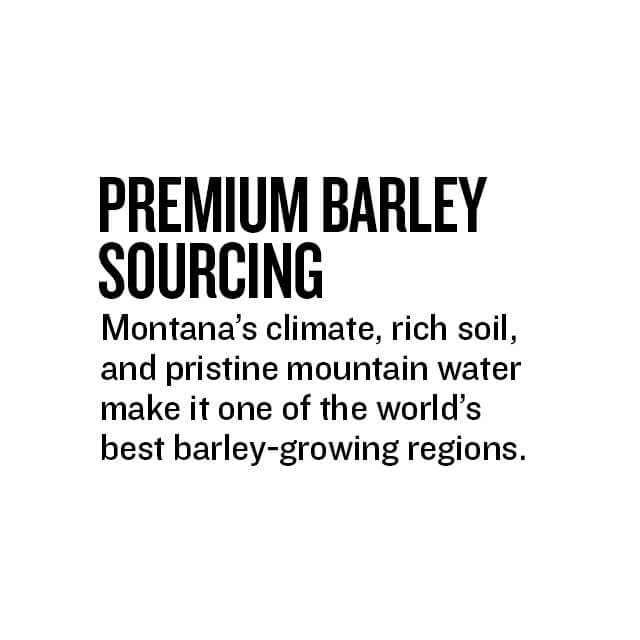 Premium Barley Sourcing – Montana’s climate, rich soil, and pristine mountain water make it one of the world’s best barley-growing regions.