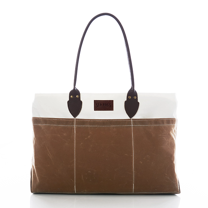 Tan Chebeague Large Travel Tote