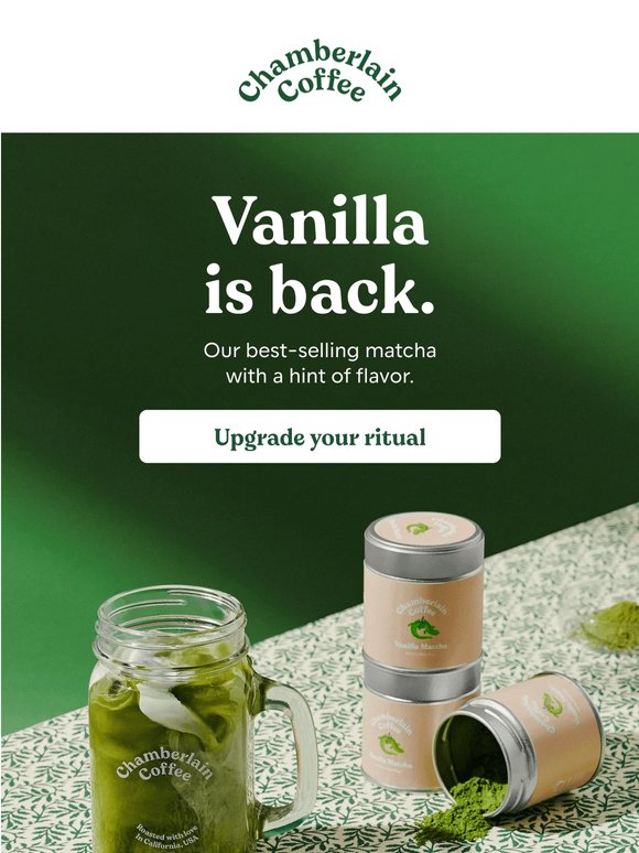 Vanilla Matcha returns