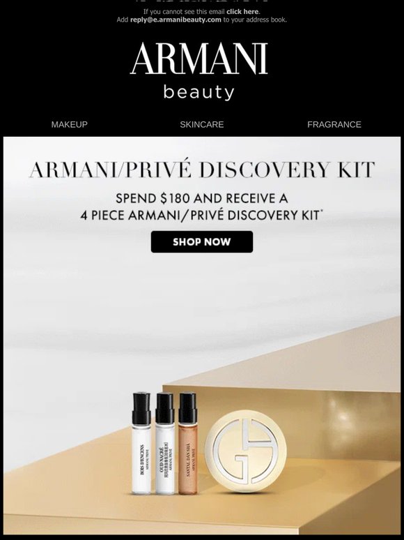 Final Reminder: Armani/Privé Gift Ends Tomorrow!
