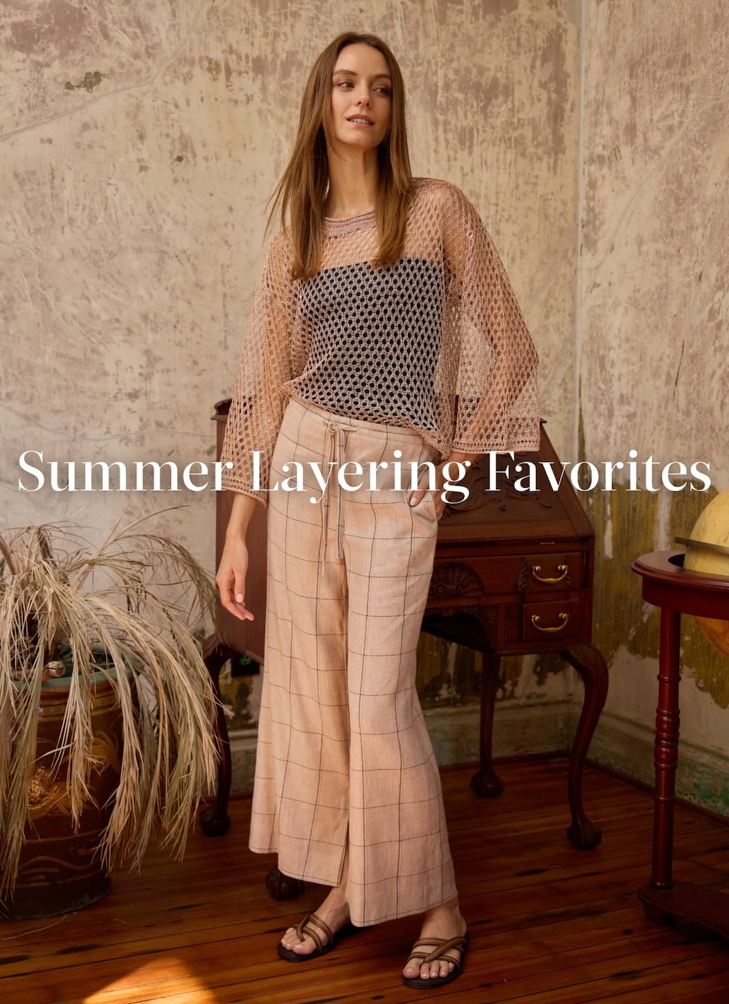 The Lettie Slouchy Metallic Net Mesh Knit