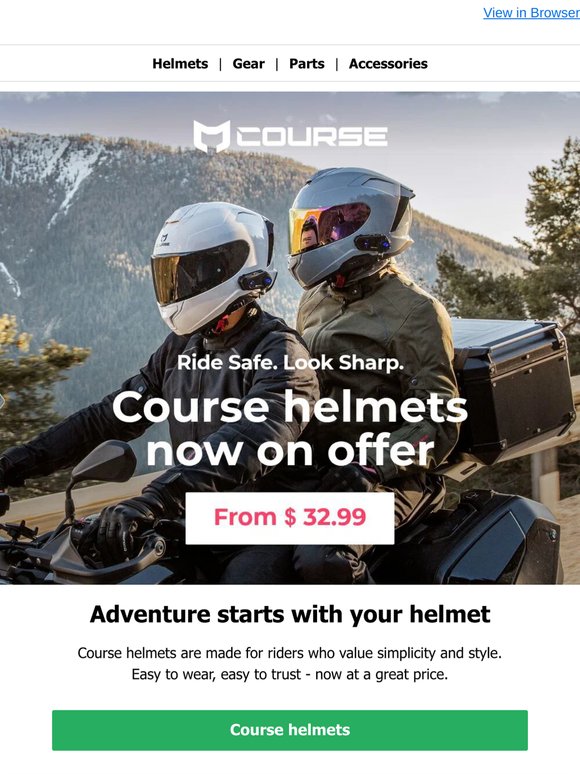 Top selling helmets from Course from €XX.XX