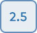 Size 2.5