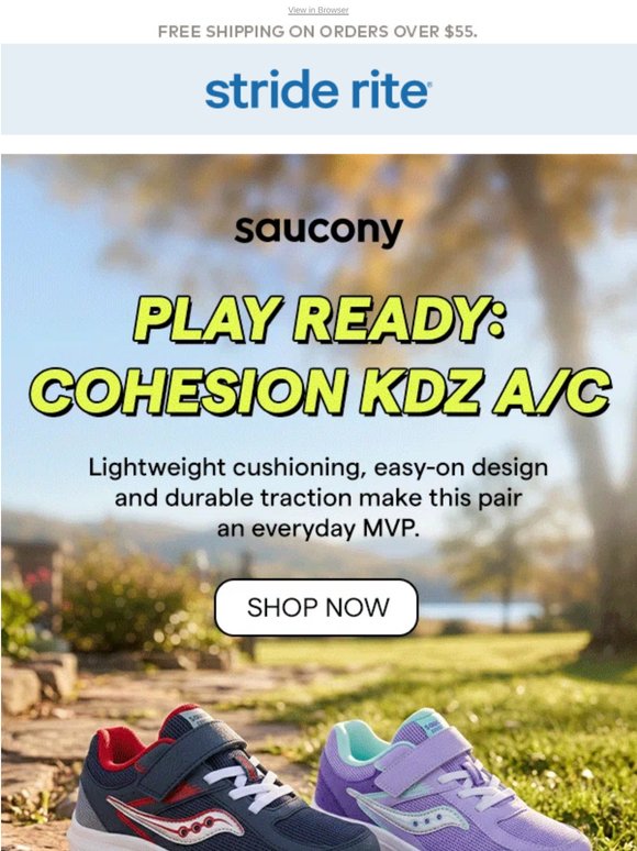 Play hard. Land soft. 👟