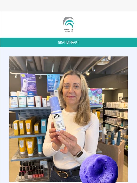 💜 K18 nyhet: Lilla shampoo som faktisk pleier håret