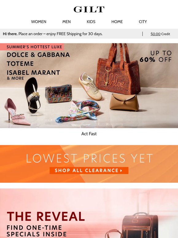 Up to 60% Off Dolce & Gabbana, TOTEME, Isabel Marant, & More