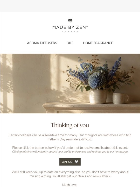 Want to pause Father's Day emails?