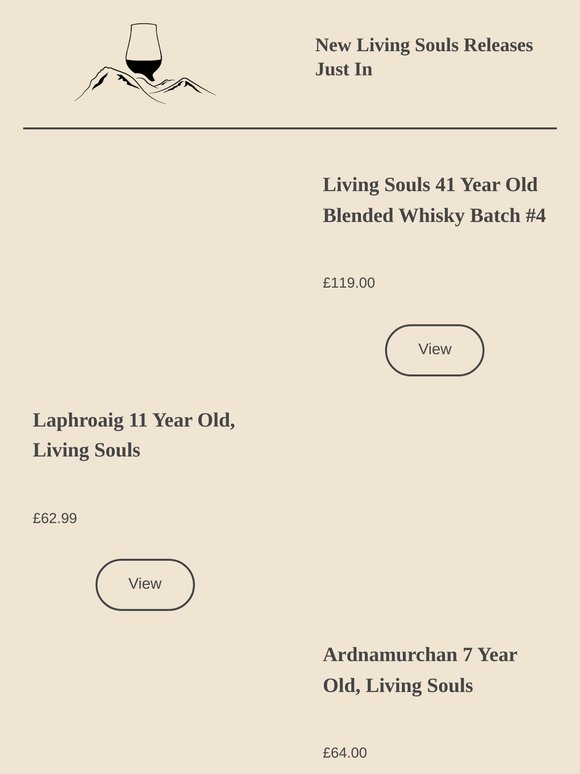 New Living Souls Whisky Releases Just In