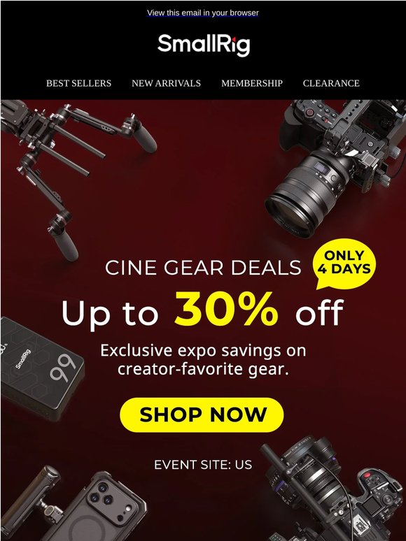 Cine Gear Sale: Up to 30% Off & Meet Our New Releases 🎬