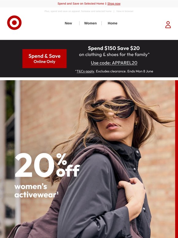 Get 20% Off Women’s Activewear, FILA shoes & more