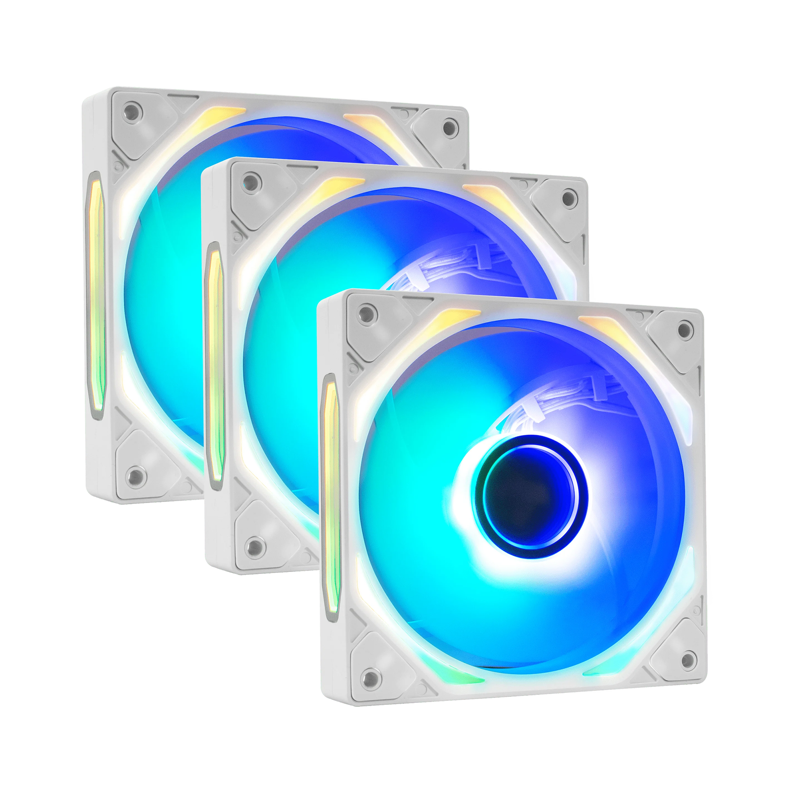 iBUYPOWER GEN 9 Deluxe (3-Pack) PWM 120mm Case Fans - White