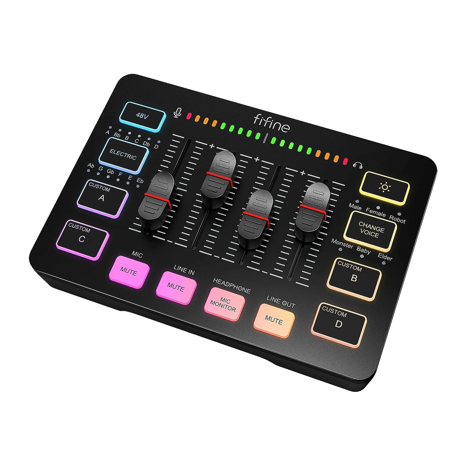FIFINE Ampligame SC3 Gaming Audio Mixer - Black
