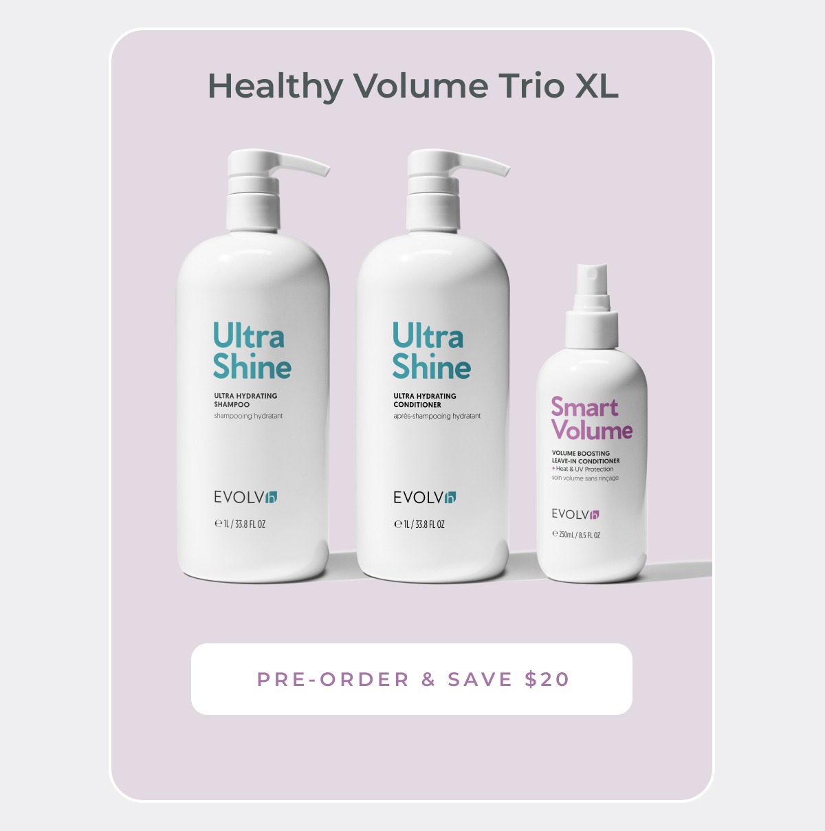 Pre-order and save $20 on Healthy Volume Trio XL.
