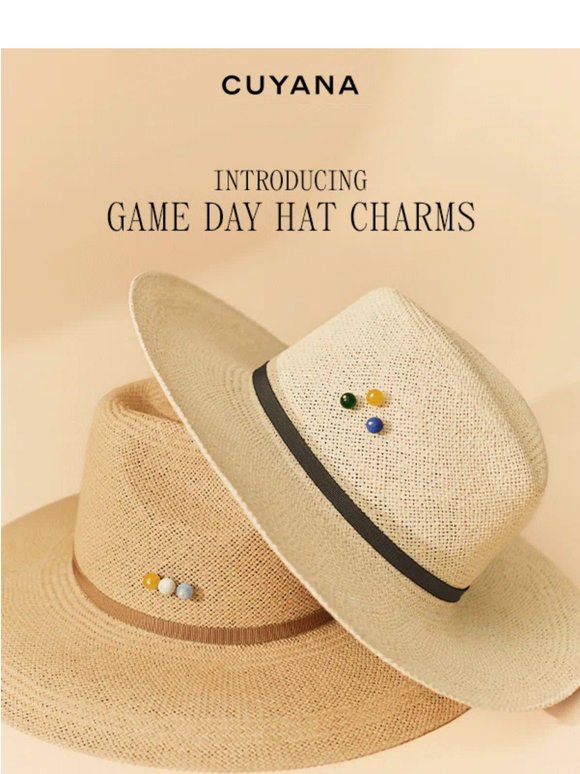 Introducing the Game Day Hat Charm