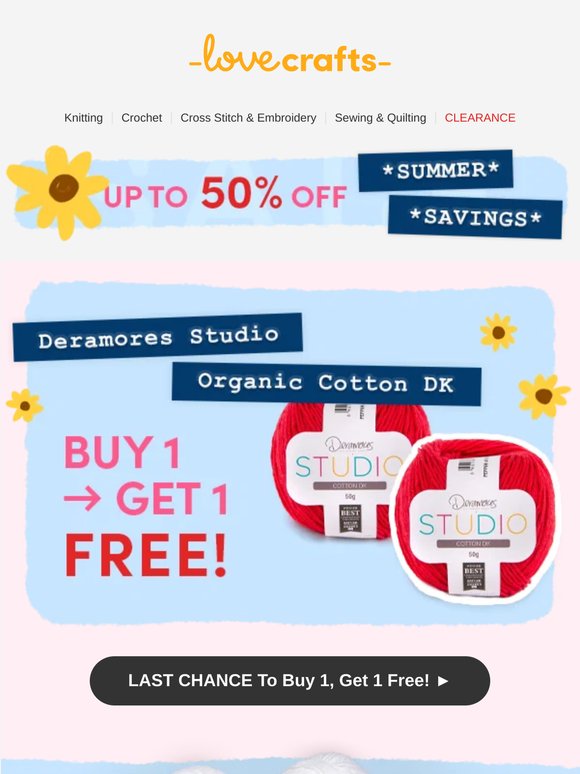 40% off Sustainable Yarns 🌎