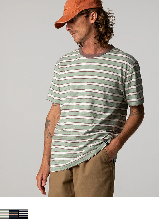 Men's Channel Stripe Short Sleeve T-Shirt | Finisterre