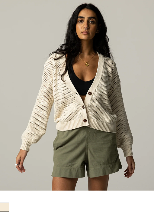 Women's Pol Open Stitch Cardigan | Finisterre