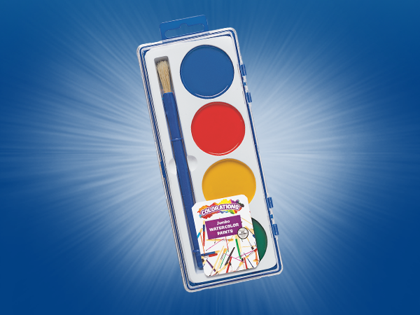 Colorations® 4 Jumbo Best Value Washable Watercolors