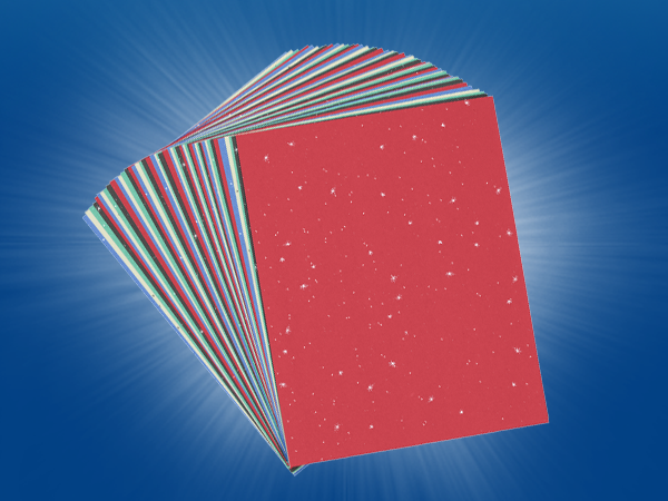 Colorations® 9" x 12" Glitter Construction Paper - 50 Sheets