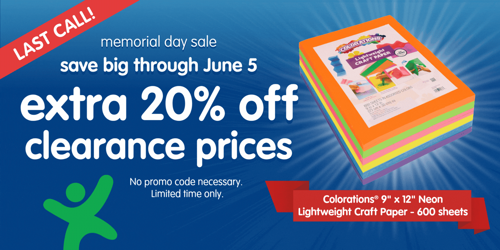 extra 20% off clearance prices through June 5