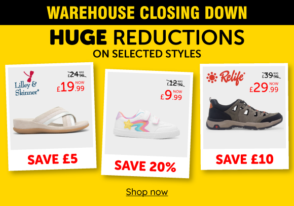 SAVINGS on selected styles