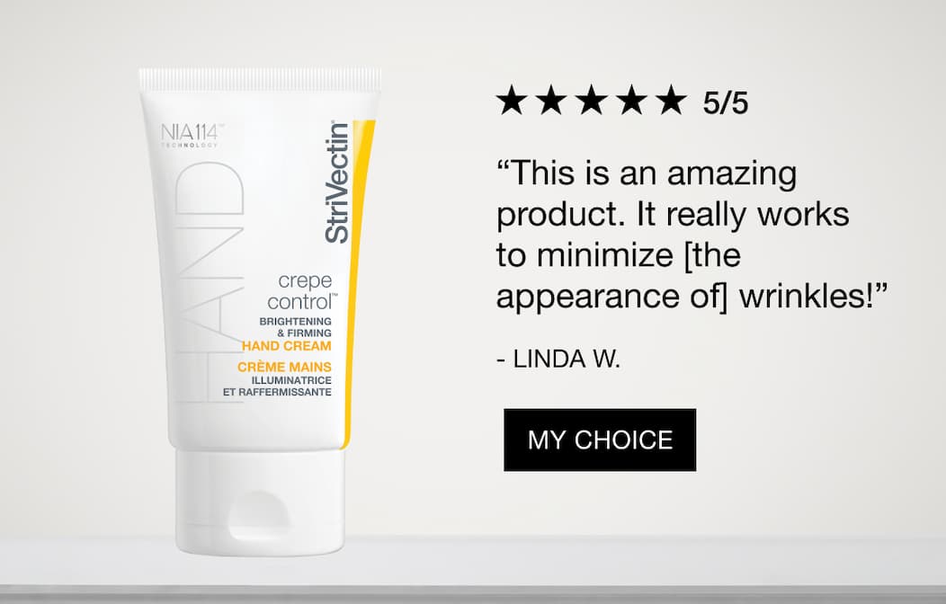 Review from a customer about Strivectin Crepe control hand cream