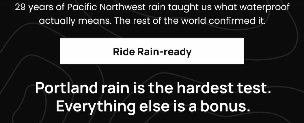 Ride Rain-ready