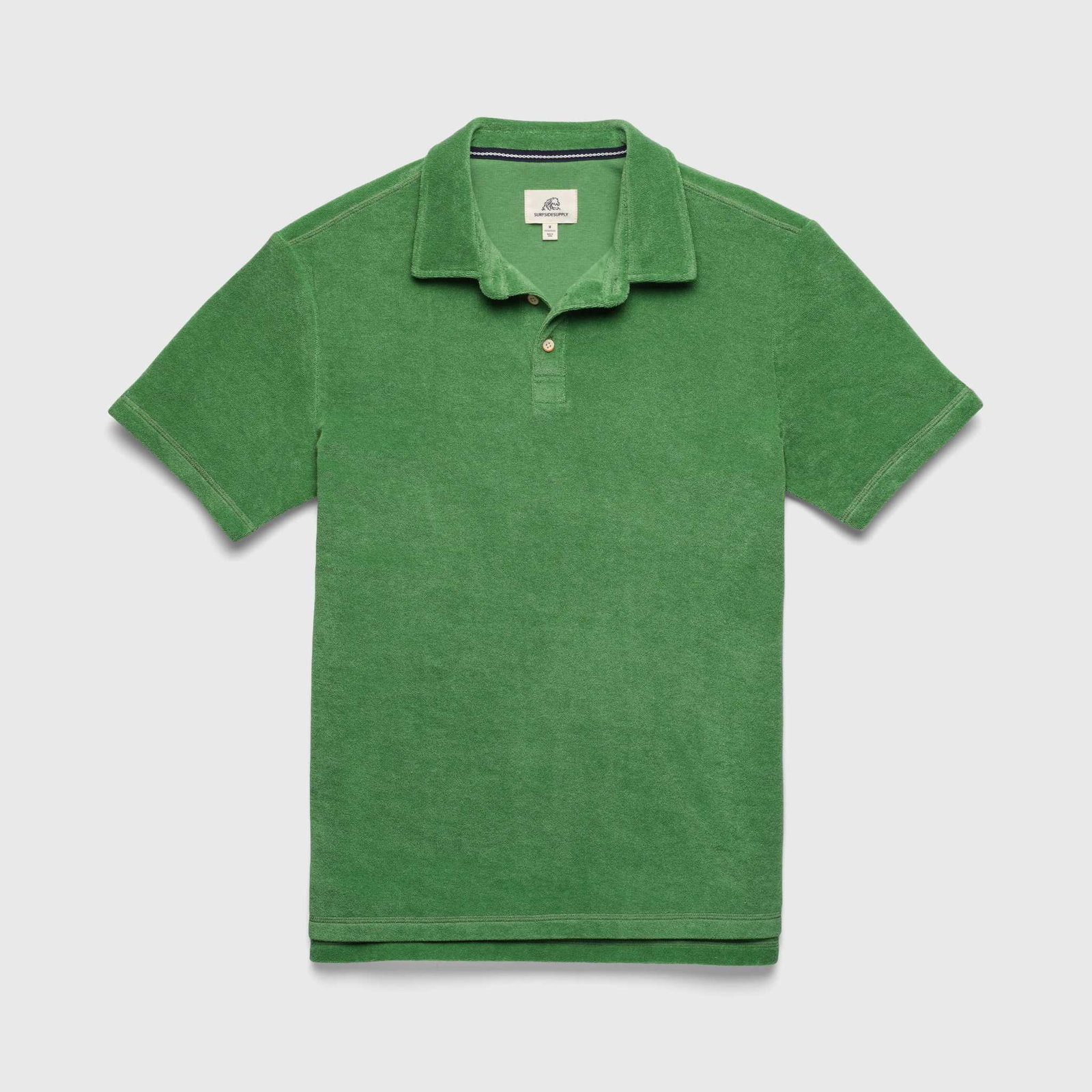 Image of Ryan Saltwater Terry Polo - Turf Green