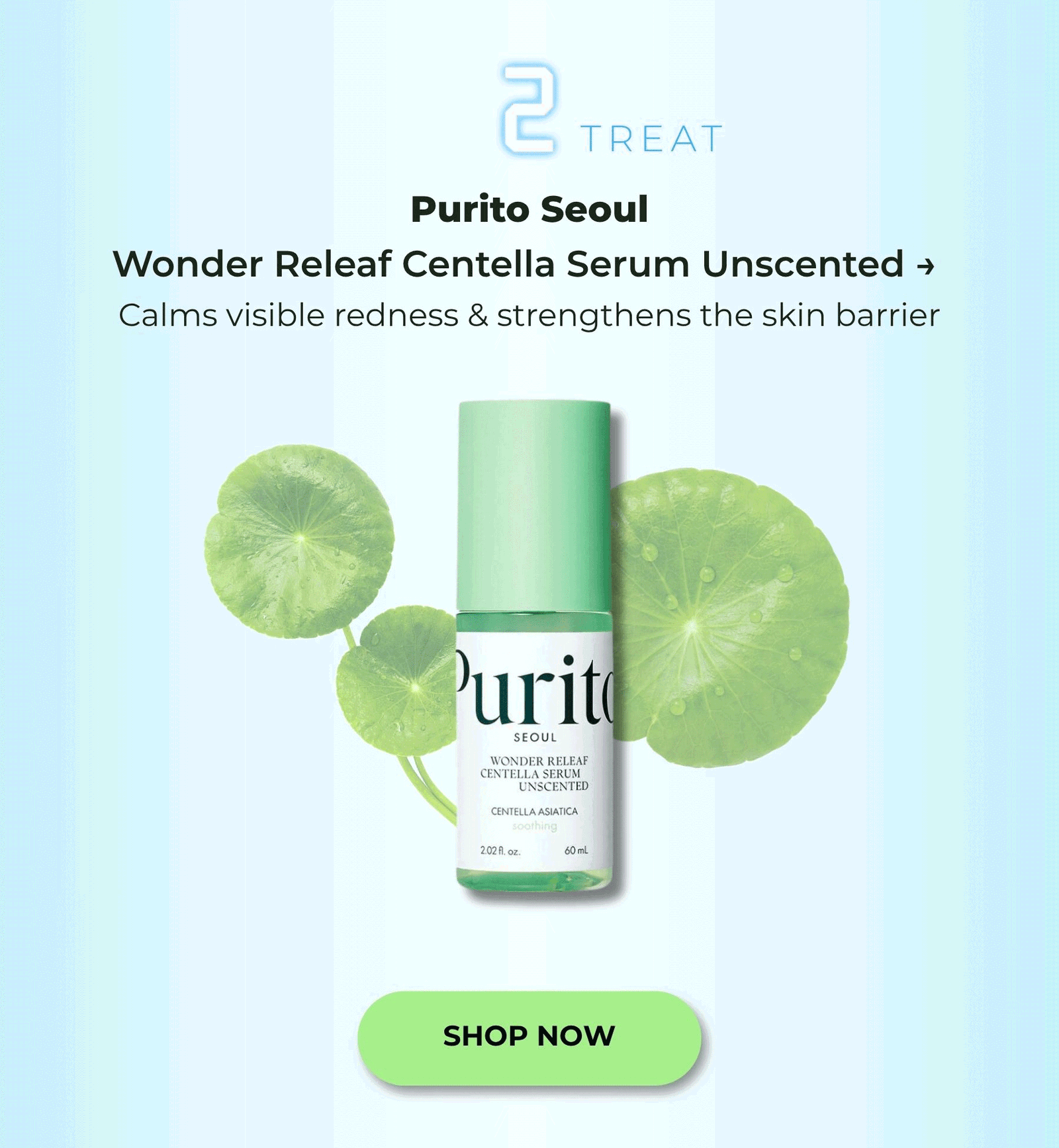 PURITO Wonder Releaf Centella Serum Unscented