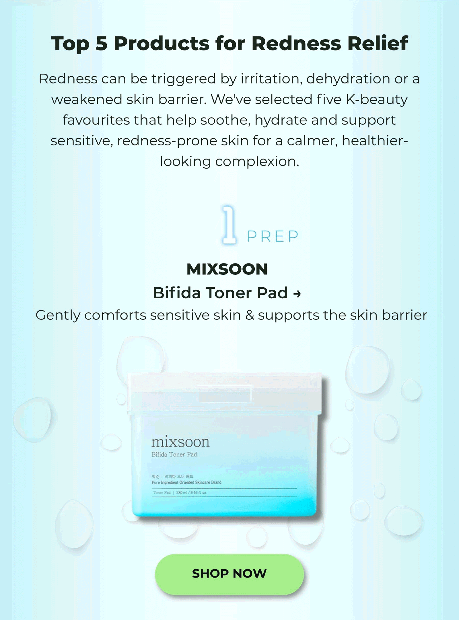 MIXSOON Bifida Toner Pad 120 each