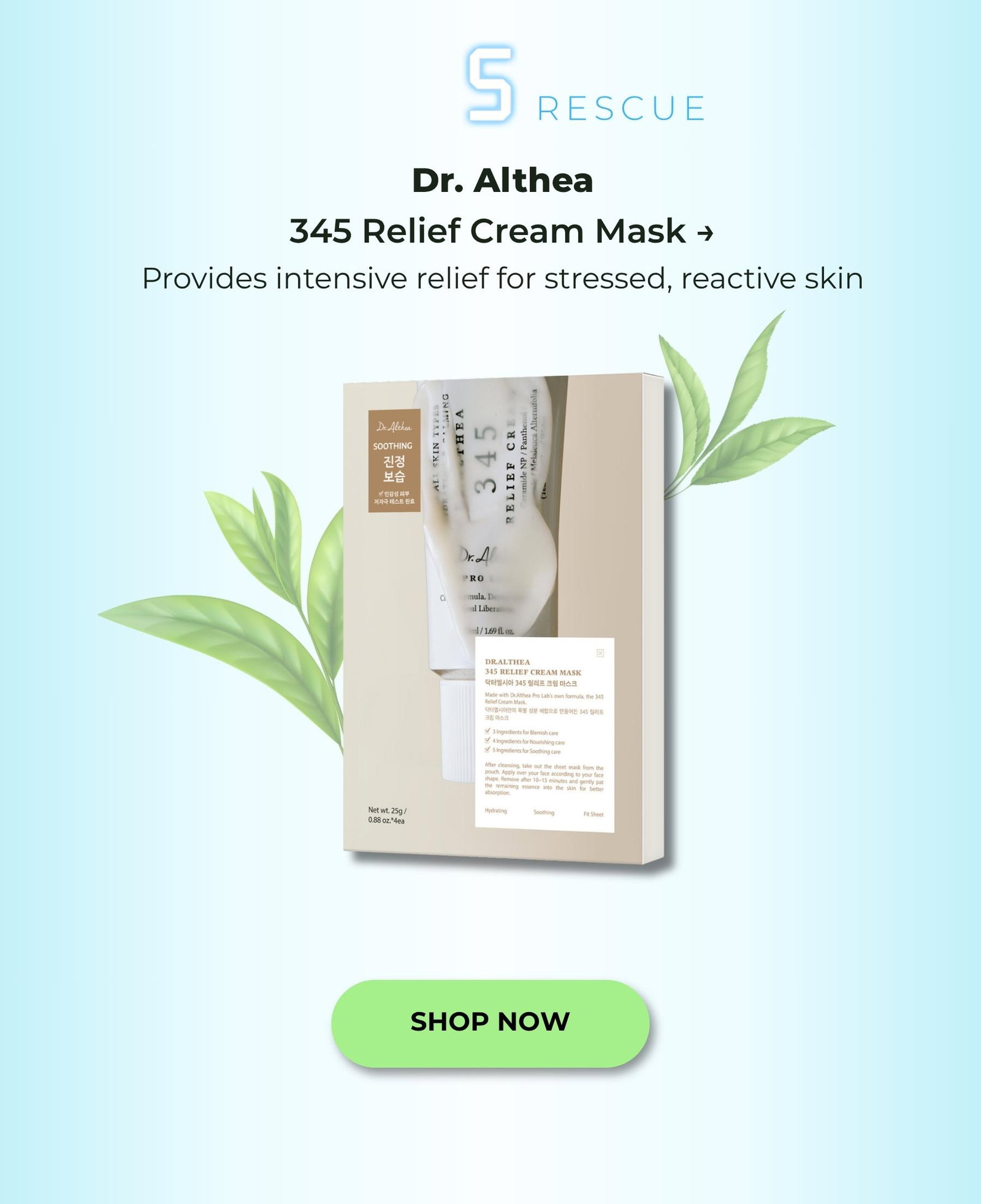 Dr. Althea 345 Relief Cream Mask (4pcs)