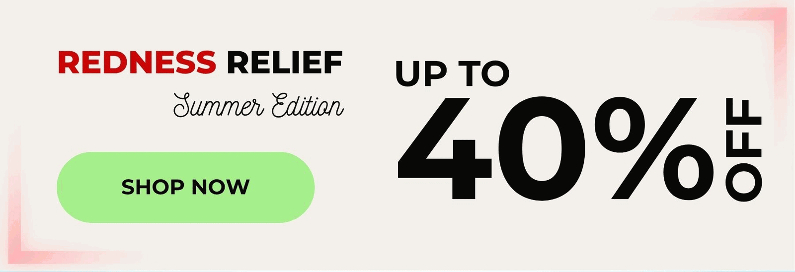 Redness Relief Sale up to 40% off