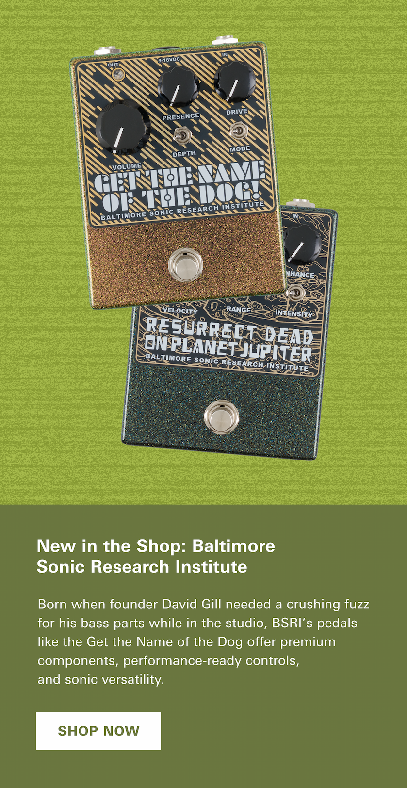 New in the Shop: Baltimore Sonic Research Institute