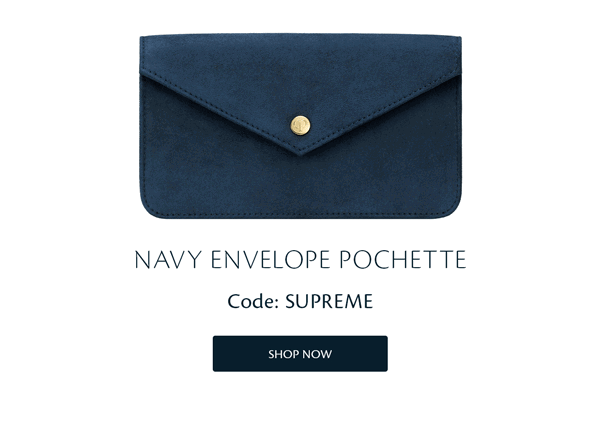 NAVY ENVELOPE POCHETTE